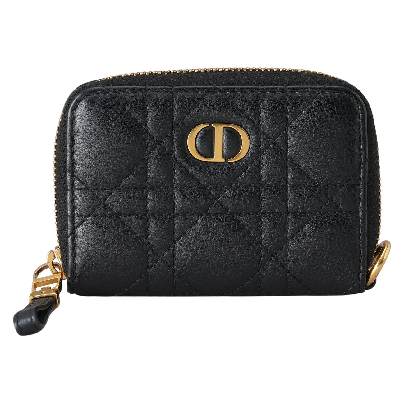 CHRISTIAN DIOR(USED)디올 카로 탈착식 지퍼 카드 지갑